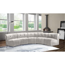  Manufacturer Color_Cream -- Limitless 141.5" Cream Velvet Upholstered 5 pc Modular Sectional IMAGE 2