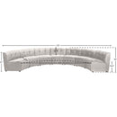  Manufacturer Color_Cream -- Limitless 169.5" Cream Velvet Upholstered 7 pc Modular Sectional IMAGE 13