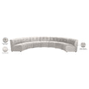 Manufacturer Color_Cream -- Limitless 169.5" Cream Velvet Upholstered 7 pc Modular Sectional IMAGE 14
