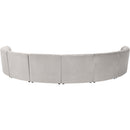  Manufacturer Color_Cream -- Limitless 174.5" Cream Velvet Upholstered 8 pc Modular Sectional IMAGE 4