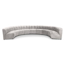  Manufacturer Color_Cream -- Limitless 177.5" Cream Velvet Upholstered 9 pc Modular Sectional IMAGE 1