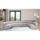  Manufacturer Color_Cream -- Limitless 177.5" Cream Velvet Upholstered 9 pc Modular Sectional IMAGE 2