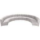  Manufacturer Color_Cream -- Limitless 177.5" Cream Velvet Upholstered 9 pc Modular Sectional IMAGE 5