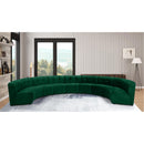  Manufacturer Color_Green -- Limitless 177.5" Green Velvet Upholstered 9 pc Modular Sectional IMAGE 2
