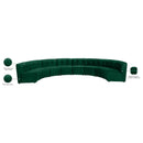 Meridian Limitless Green Velvet 8 pc Modular Sectional IMAGE 14