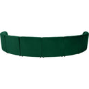  Manufacturer Color_Green -- Limitless 174.5" Green Velvet Upholstered 8 pc Modular Sectional IMAGE 4