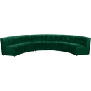 Meridian Limitless Fabric 6 pc Sectional 645Green-6PC IMAGE 1