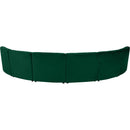  Manufacturer Color_Green -- Limitless 157.5" Green Velvet Upholstered 6 pc Modular Sectional IMAGE 4