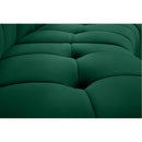  Manufacturer Color_Green -- Limitless 157.5" Green Velvet Upholstered 6 pc Modular Sectional IMAGE 8