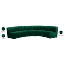  Manufacturer Color_Green -- Limitless 141.5" Green Velvet Upholstered 5 pc Modular Sectional IMAGE 14