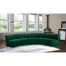  Manufacturer Color_Green -- Limitless 141.5" Green Velvet Upholstered 5 pc Modular Sectional IMAGE 2