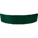  Manufacturer Color_Green -- Limitless 141.5" Green Velvet Upholstered 5 pc Modular Sectional IMAGE 4