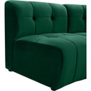  Manufacturer Color_Green -- Limitless 119.5" Green Velvet Upholstered 4 pc Modular Sectional IMAGE 11