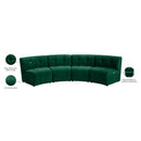  Manufacturer Color_Green -- Limitless 119.5" Green Velvet Upholstered 4 pc Modular Sectional IMAGE 15