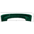  Manufacturer Color_Green -- Limitless 177.5" Green Velvet Upholstered 10 pc Modular Sectional IMAGE 13