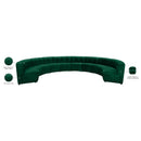  Manufacturer Color_Green -- Limitless 177.5" Green Velvet Upholstered 10 pc Modular Sectional IMAGE 14