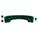 Meridian Limitless Green Velvet 10 pc Modular Sectional IMAGE 14