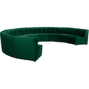  Manufacturer Color_Green -- Limitless 177.5" Green Velvet Upholstered 10 pc Modular Sectional IMAGE 3