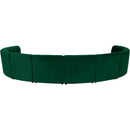  Manufacturer Color_Green -- Limitless 177.5" Green Velvet Upholstered 10 pc Modular Sectional IMAGE 4
