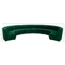  Manufacturer Color_Green -- Limitless 177.5" Green Velvet Upholstered 11 pc Modular Sectional IMAGE 13