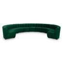  Manufacturer Color_Green -- Limitless 177.5" Green Velvet Upholstered 11 pc Modular Sectional IMAGE 1