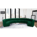  Manufacturer Color_Green -- Limitless 177.5" Green Velvet Upholstered 11 pc Modular Sectional IMAGE 2
