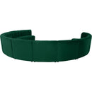  Manufacturer Color_Green -- Limitless 177.5" Green Velvet Upholstered 11 pc Modular Sectional IMAGE 4
