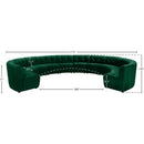  Manufacturer Color_Green -- Limitless 177.5" Green Velvet Upholstered 12 pc Modular Sectional IMAGE 13