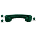 Meridian Limitless Green Velvet 12 pc Modular Sectional IMAGE 14