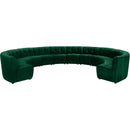 Meridian Limitless Fabric 12 pc Sectional 645Green-12PC IMAGE 1