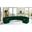  Manufacturer Color_Green -- Limitless 177.5" Green Velvet Upholstered 12 pc Modular Sectional IMAGE 2
