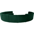 Manufacturer Color_Green -- Limitless 177.5" Green Velvet Upholstered 12 pc Modular Sectional IMAGE 4