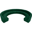  Manufacturer Color_Green -- Limitless 177.5" Green Velvet Upholstered 12 pc Modular Sectional IMAGE 5