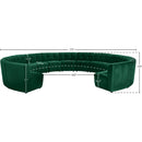  Manufacturer Color_Green -- Limitless 177.5" Green Velvet Upholstered 13 pc Modular Sectional IMAGE 13
