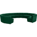  Manufacturer Color_Green -- Limitless 177.5" Green Velvet Upholstered 13 pc Modular Sectional IMAGE 3