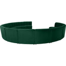  Manufacturer Color_Green -- Limitless 177.5" Green Velvet Upholstered 13 pc Modular Sectional IMAGE 4