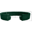  Manufacturer Color_Green -- Limitless 177.5" Green Velvet Upholstered 14 pc Modular Sectional IMAGE 12