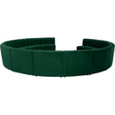  Manufacturer Color_Green -- Limitless 177.5" Green Velvet Upholstered 14 pc Modular Sectional IMAGE 4