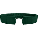 Meridian Limitless Fabric 15 pc Sectional 645Green-15PC IMAGE 1