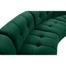  Manufacturer Color_Green -- Limitless 177.5" Green Velvet Upholstered 15 pc Modular Sectional IMAGE 6