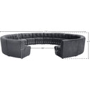  Manufacturer Color_Grey -- Limitless 177.5" Grey Velvet Upholstered 14 pc Modular Sectional IMAGE 12