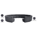 Manufacturer Color_Grey -- Limitless 177.5" Grey Velvet Upholstered 14 pc Modular Sectional IMAGE 13