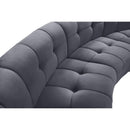  Manufacturer Color_Grey -- Limitless 177.5" Grey Velvet Upholstered 14 pc Modular Sectional IMAGE 6