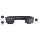  Manufacturer Color_Grey -- Limitless 177.5" Grey Velvet Upholstered 13 pc Modular Sectional IMAGE 14