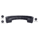  Manufacturer Color_Grey -- Limitless 177.5" Grey Velvet Upholstered 11 pc Modular Sectional IMAGE 14