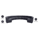 Meridian Limitless Grey Velvet 11 pc Modular Sectional IMAGE 14