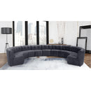  Manufacturer Color_Grey -- Limitless 177.5" Grey Velvet Upholstered 11 pc Modular Sectional IMAGE 2