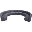  Manufacturer Color_Grey -- Limitless 177.5" Grey Velvet Upholstered 11 pc Modular Sectional IMAGE 5