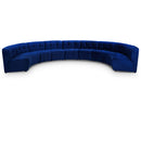 Manufacturer Color_Navy -- Limitless 177.5" Navy Velvet Upholstered 9 pc Modular Sectional IMAGE 1