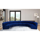  Manufacturer Color_Navy -- Limitless 177.5" Navy Velvet Upholstered 9 pc Modular Sectional IMAGE 2